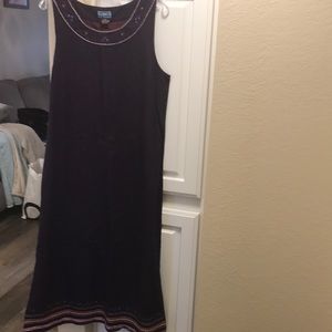 3 for $15 🦋🦋 Vintage Shaver Lake eggplant embroidered jumper dress